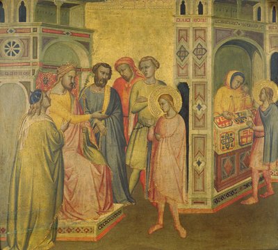 St. Eligius before King Clothar by Taddeo Gaddi